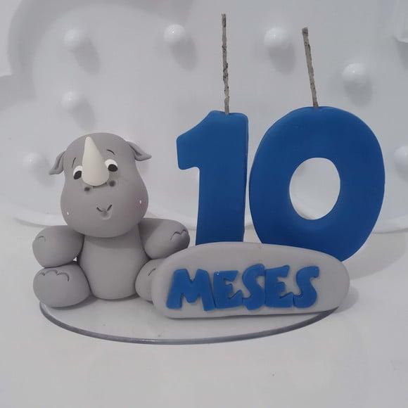 Vela Mesversário Rinoceronte