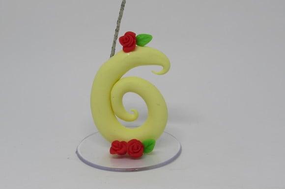 Vela Personalizada com Rosas