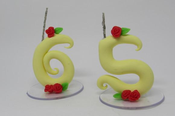 Vela Personalizada com Rosas