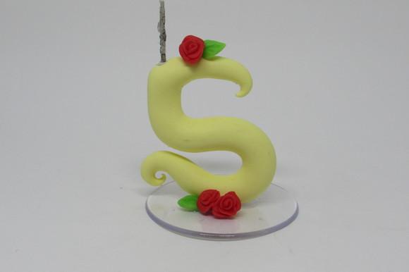 Vela Personalizada com Rosas