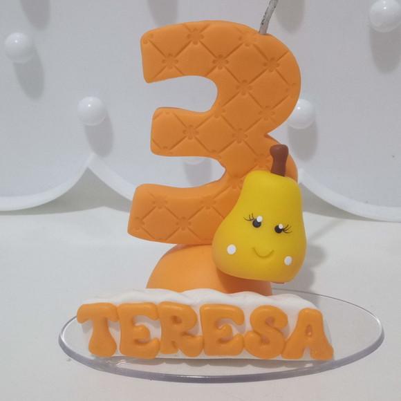Vela Personalizada Pera com Nome
