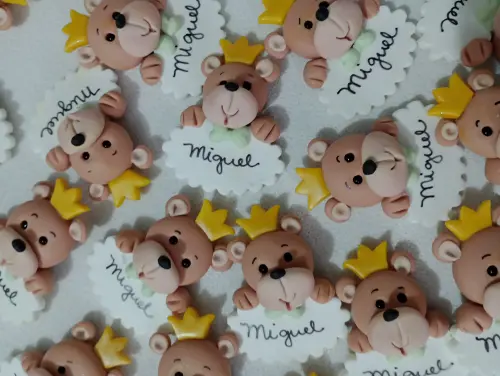 Lembrancinha de Chá de Bebê ou Maternidade Ursinho com Ímã de