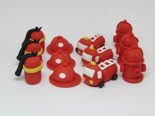 Aplique Bombeiros de Biscuit para Lembrancinhas