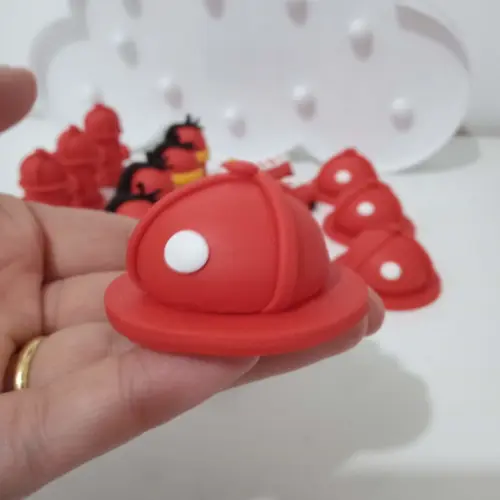 Aplique Bombeiros de Biscuit para Lembrancinhas