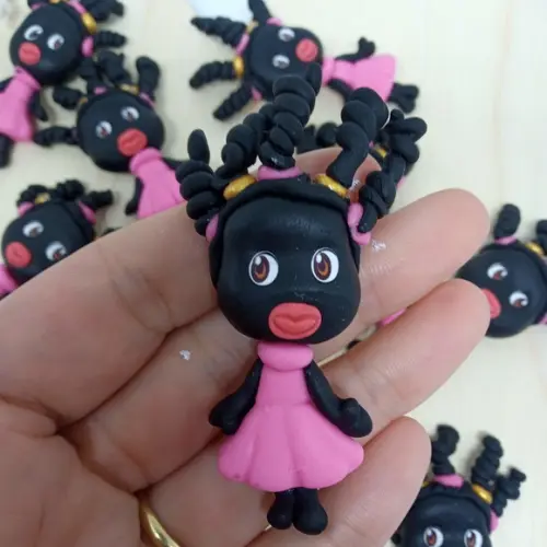 Aplique Boneca de Biscuit para Lembrancinhas