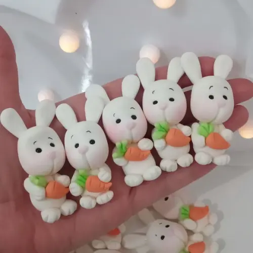 Aplique Coelhinho para Lembrancinhas de Páscoa com Dez