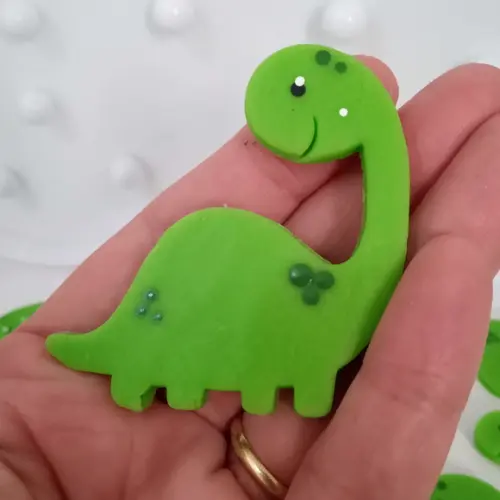 Aplique Dinossauro de Biscuit para Lembrancinhas