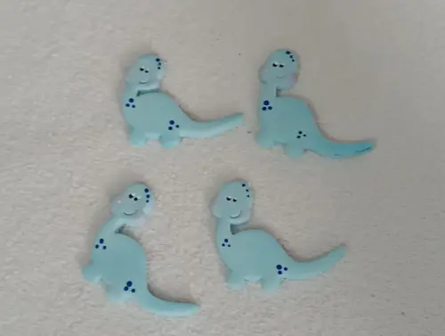 Aplique Dinossauro de Biscuit para Lembrancinhas Dez Peças