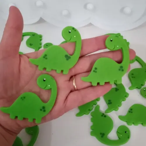 Aplique Dinossauro de Biscuit para Lembrancinhas