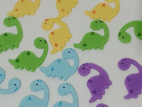 Aplique Dinossauro de Biscuit para Lembrancinhas