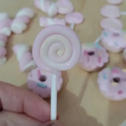 Aplique Doce de Biscuit Dez Peças