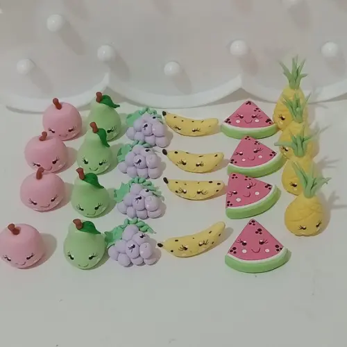 Aplique Frutinhas de Biscuit com Carinha