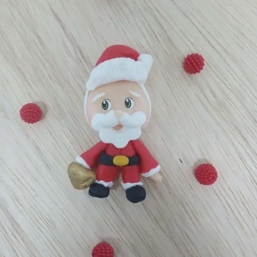 Aplique Papai Noel de Biscuit para Lembrancinhas ou Laços