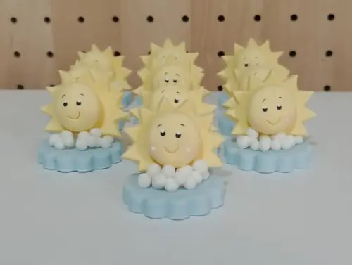 Aplique Primeira Volta ao Sol para Lembrancinhas de Biscuit