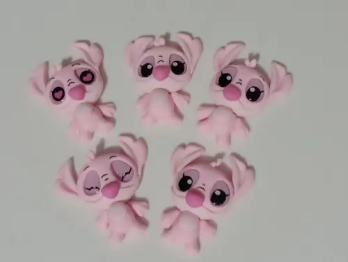 Aplique Stitch e Angel para Lembrancinhas