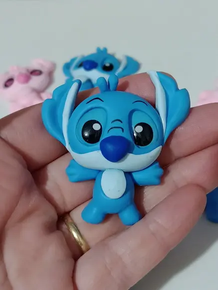 Aplique Stitch e Angel para Lembrancinhas
