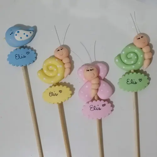 Bichinhos do Jardim no Palito com Nome