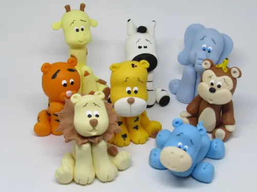 Bichinhos Safari Decorativos Oito Peças