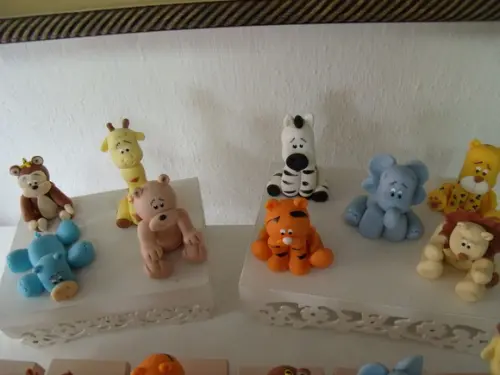 Bichinhos Safari Decorativos Oito Peças