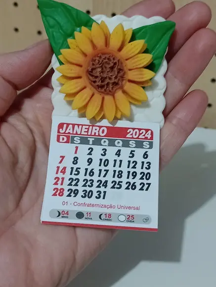 Calendário 202 de Biscuit Girassol