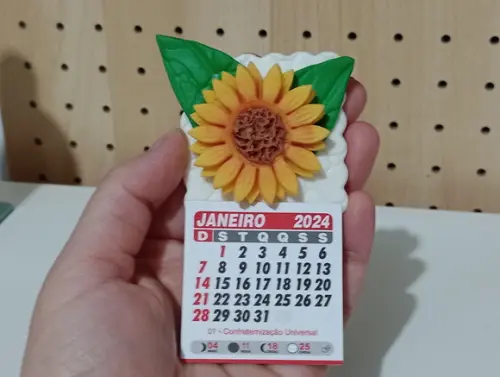 Calendário 202 de Biscuit Girassol