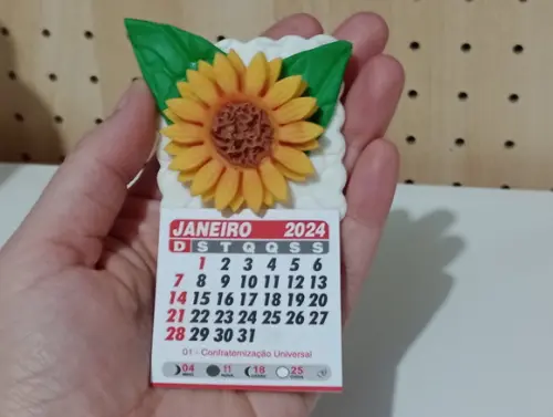 Calendário 202 de Biscuit Girassol