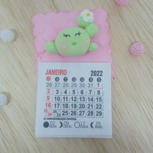 Calendário 2026 Cacto de Biscuit