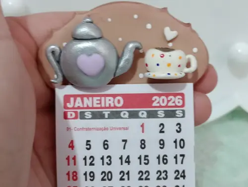 Calendário 2026 Cantinho do Café de Biscuit