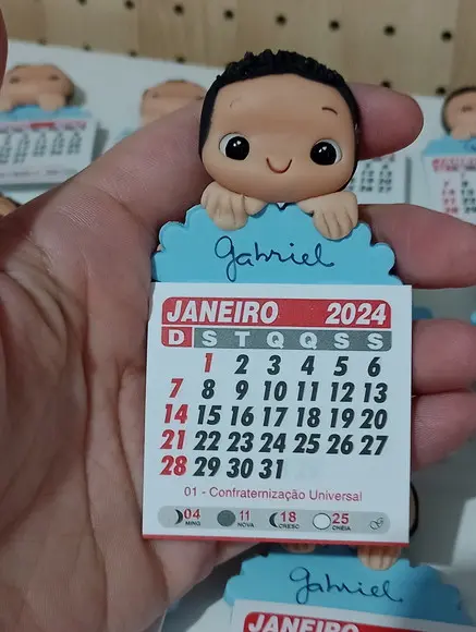 Calendário 2026 Carinha de Menino de Biscuit