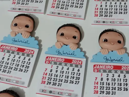 Calendário 2026 Carinha de Menino de Biscuit