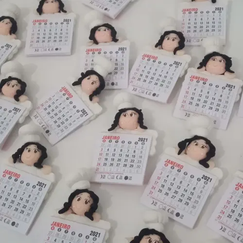 Calendário 2026 com Tema Confeitaria de Biscuit