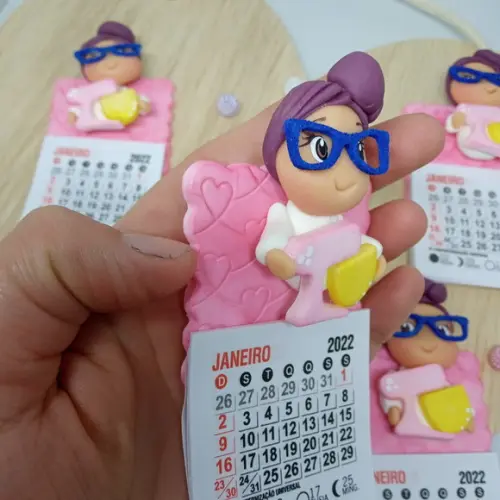 Calendário 2026 Confeiteira de Biscuit