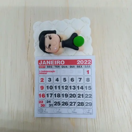 Calendário 2026 com Tema Pilates de Biscuit