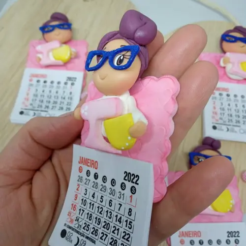 Calendário 2026 Confeiteira de Biscuit
