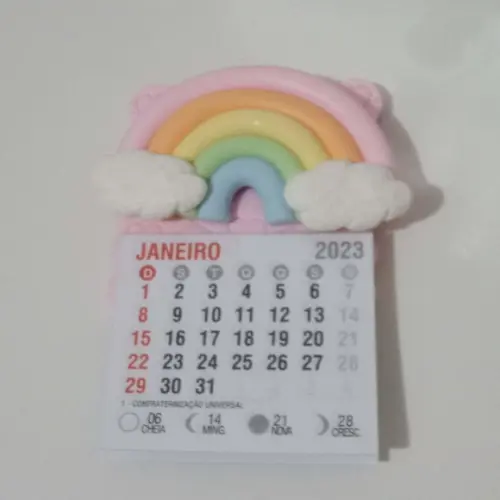 Calendário 2026 de Biscuit Arco-íris