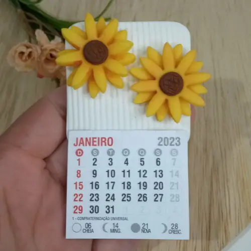 Calendário 2026 de Biscuit Girassol