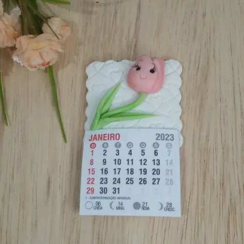 Calendário 2026 de Biscuit Tulipa