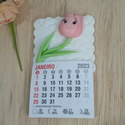 Calendário 2026 de Biscuit Tulipa