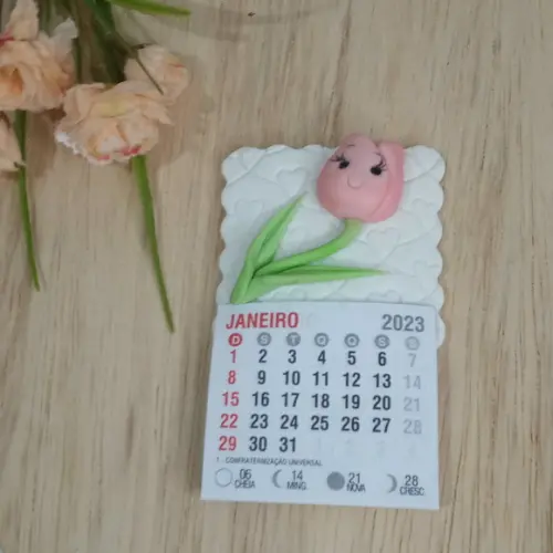 Calendário 2026 de Biscuit Tulipa