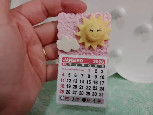 Calendário 2026 Solzinho de Biscuit