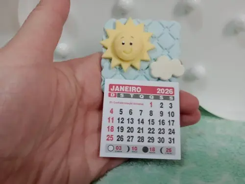 Calendário 2026 Solzinho de Biscuit