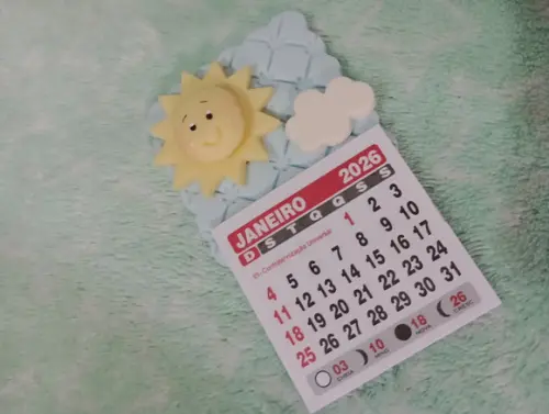 Calendário 2026 Solzinho de Biscuit