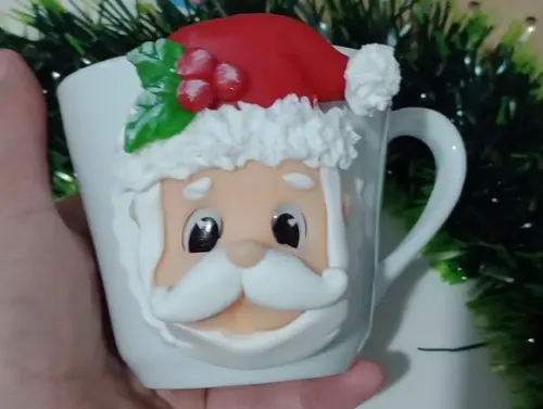 Caneca Personalizada Papai Noel de Biscuit