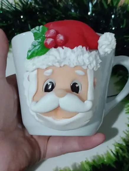Caneca Personalizada Papai Noel de Biscuit