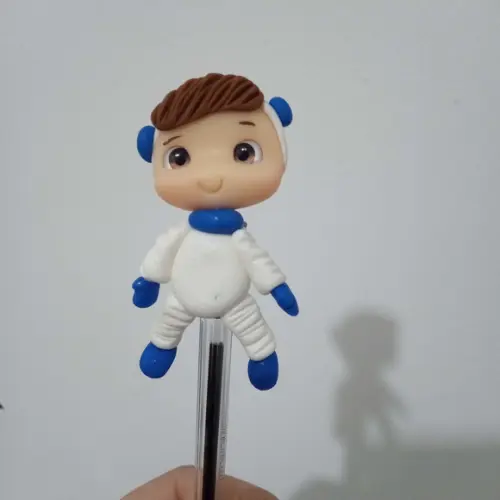 Caneta com Ponteira de Biscuit Tema Astronauta