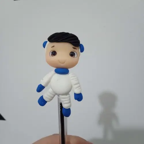 Caneta com Ponteira de Biscuit Tema Astronauta