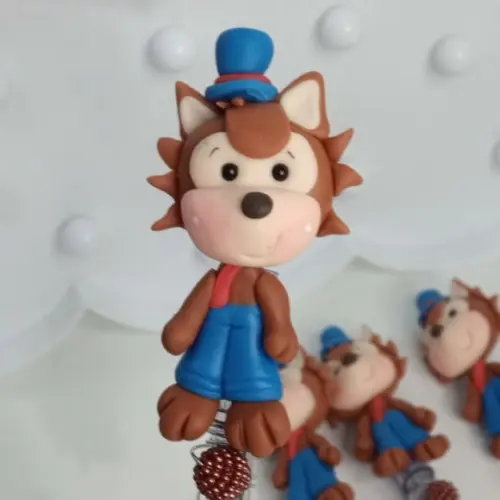 Caneta Lobo Mau de Biscuit Lembrancinha