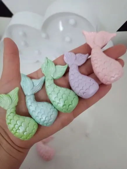 Cauda de Sereia de Biscuit para Lembrancinhas