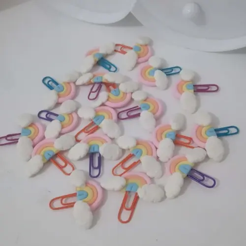 Clips Arco-íris Pacote com Dez