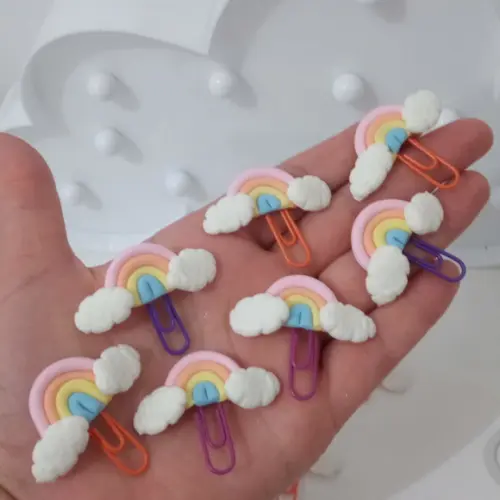 Clips Arco-íris Pacote com Dez